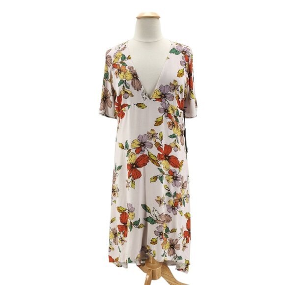 NWD House of Harlow X Revolve Womens XL Dress Maxi Floral Multicolor V-neck Boho - Picture 13 of 13